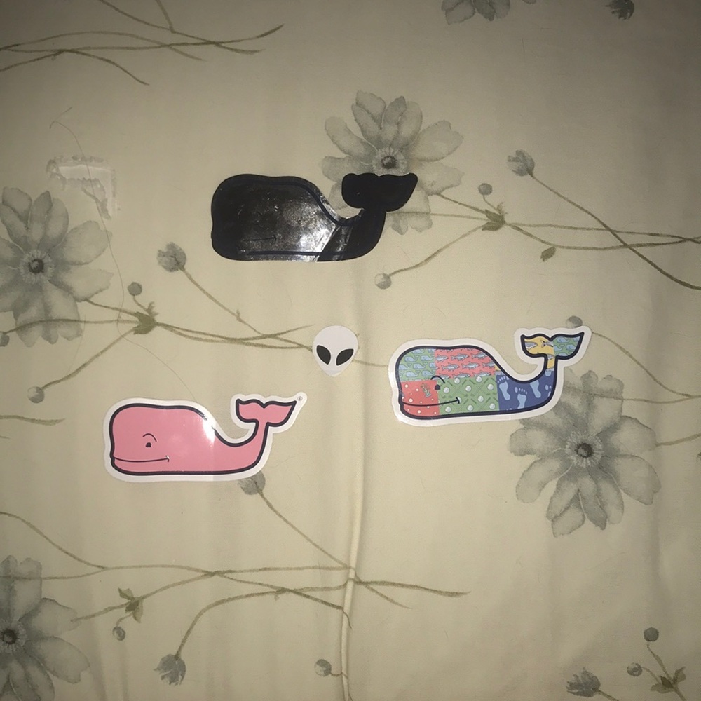 3 vineyard vines stickers plus one brandy sticker